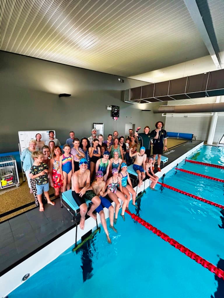 Margaret River Swim Club squad and families
